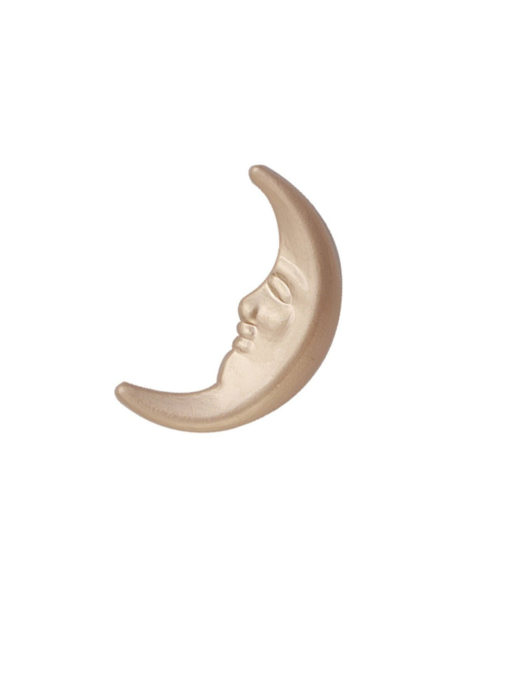 Unique Crescent Moon Shape Matte Finish Shank Button