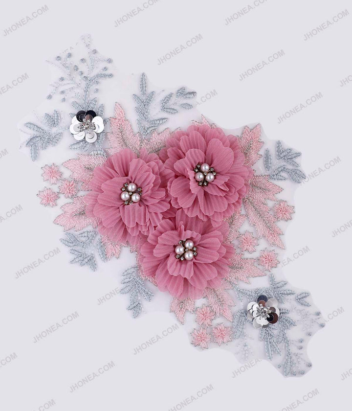 Floral Patches for Designer Gowns & Jackets