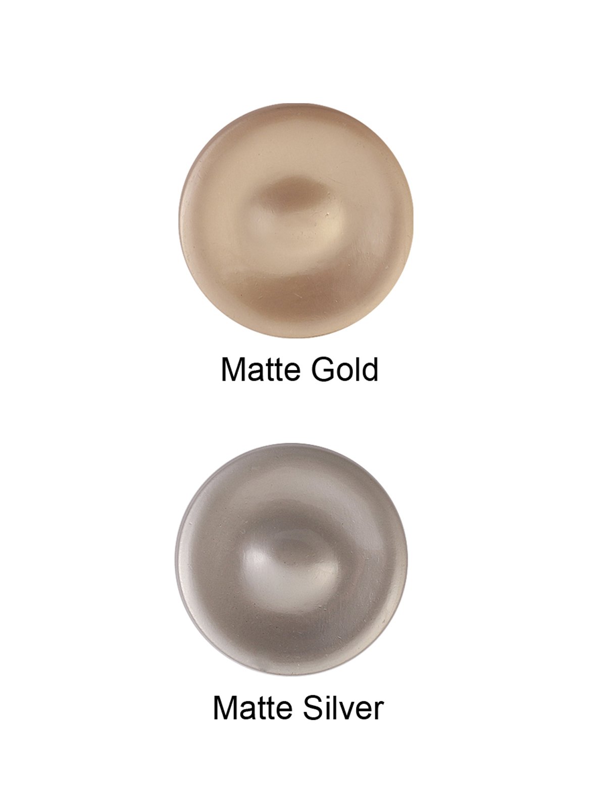 Unique Structure Round Shape Matte Gold/Silver Colour Downhole Loop Metal Button