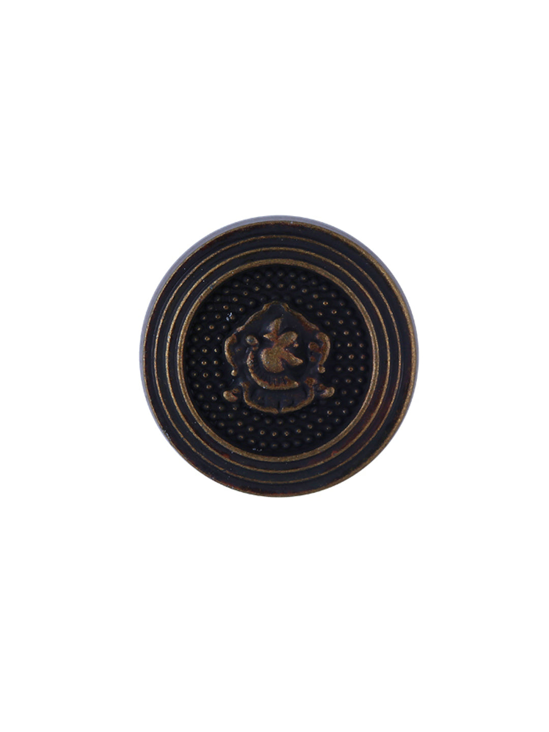Vintage Antique Brass Round Shape Hollow Shank Coat Button