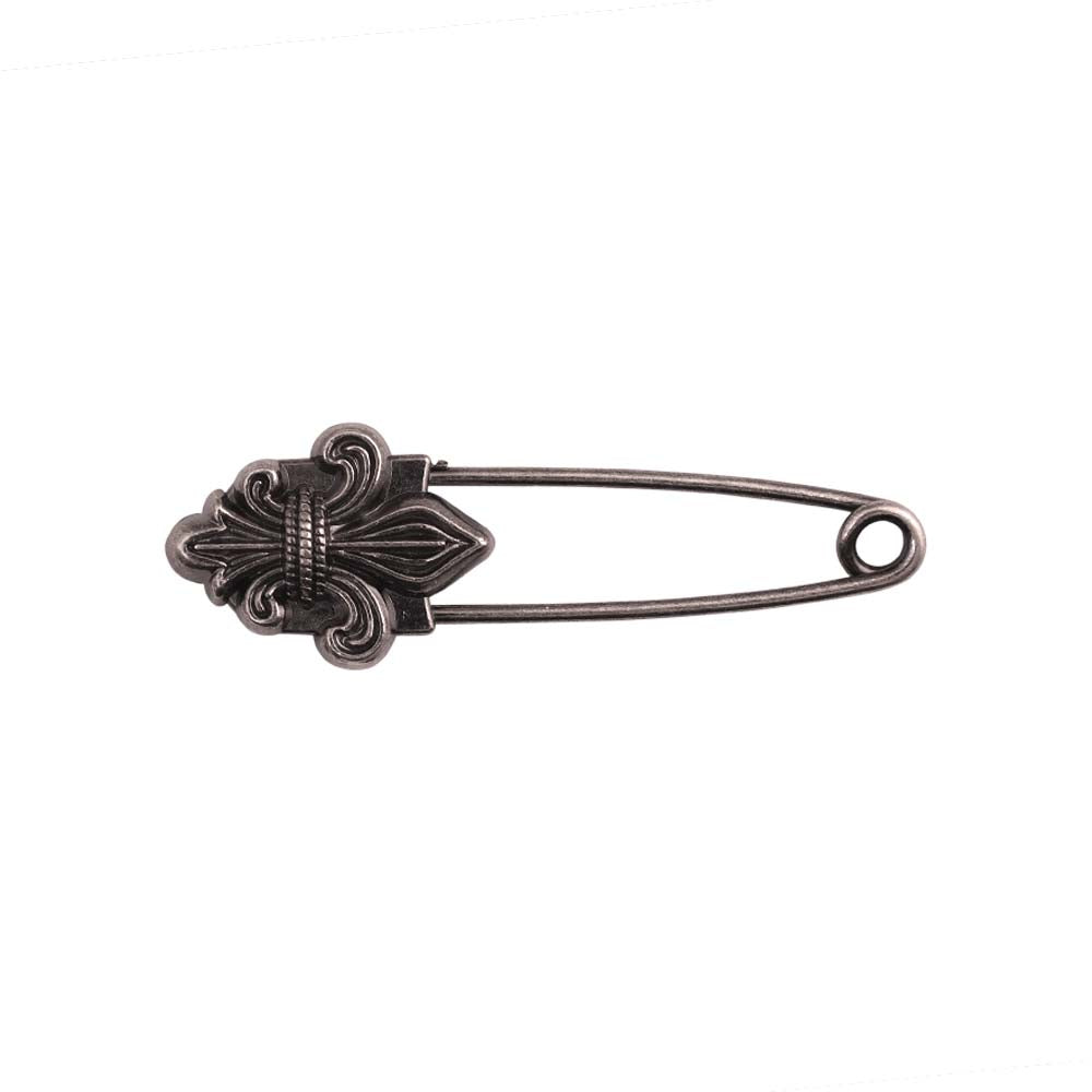 Medieval Vintage Spear Design Gunmetal Safety Pin Buckle