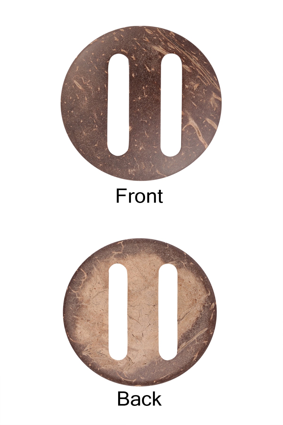 Round Shape Brown Color Slider Wooden Belt Buckle