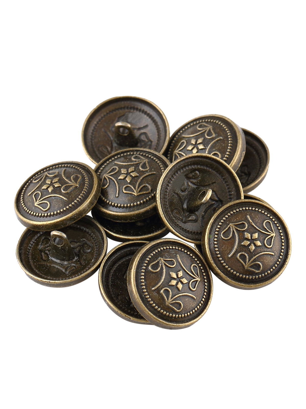 Antique Brass Ancient Design Ethnic Button