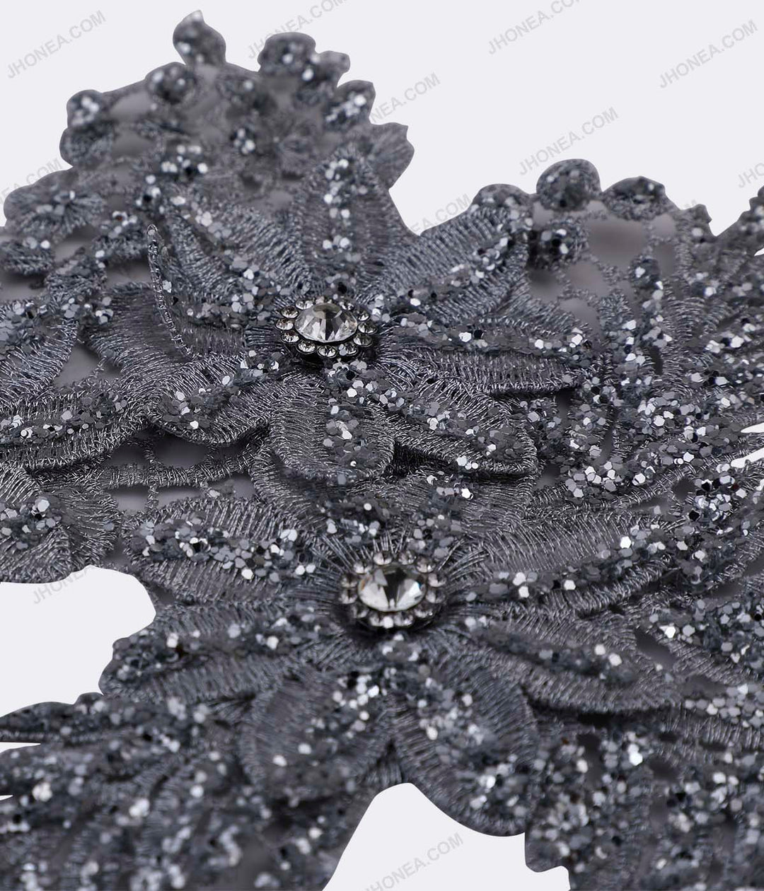 Sparkling Diamond & Glitter Patches for Bridal Designer Dress