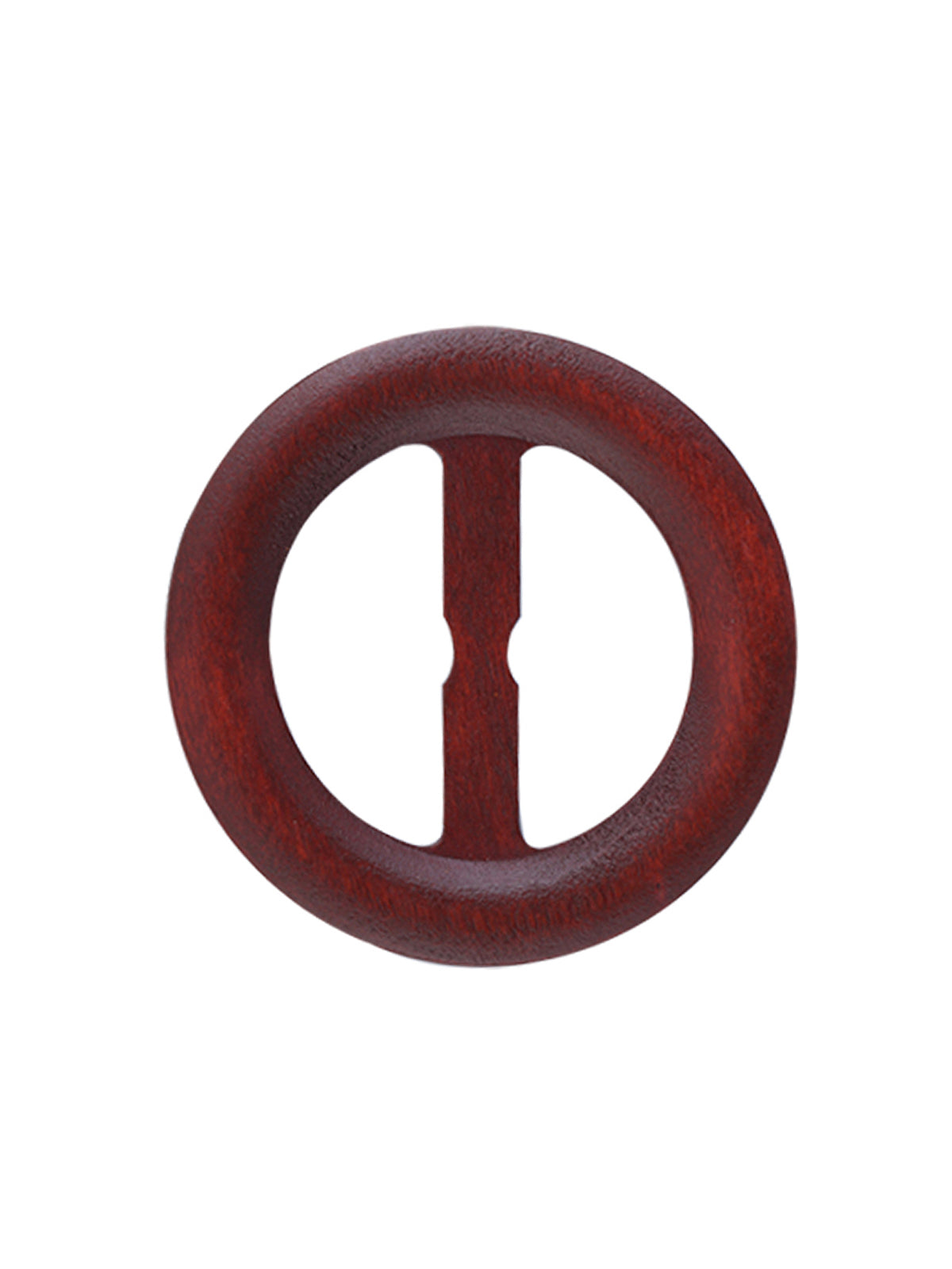 Bohemian Round Shape Brown Color Wooden Belt Buckle