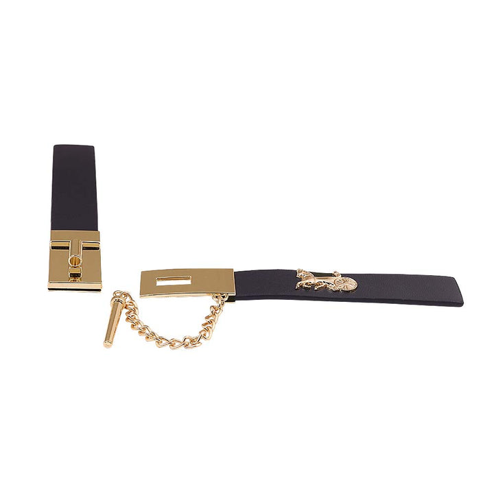 Luxury Style 2 Part Closure Clasp Belt With Chain Lock