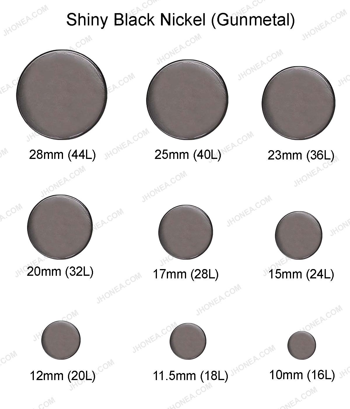 Premium Smooth Surface Shirt/Coat Classic Loop Metal Buttons