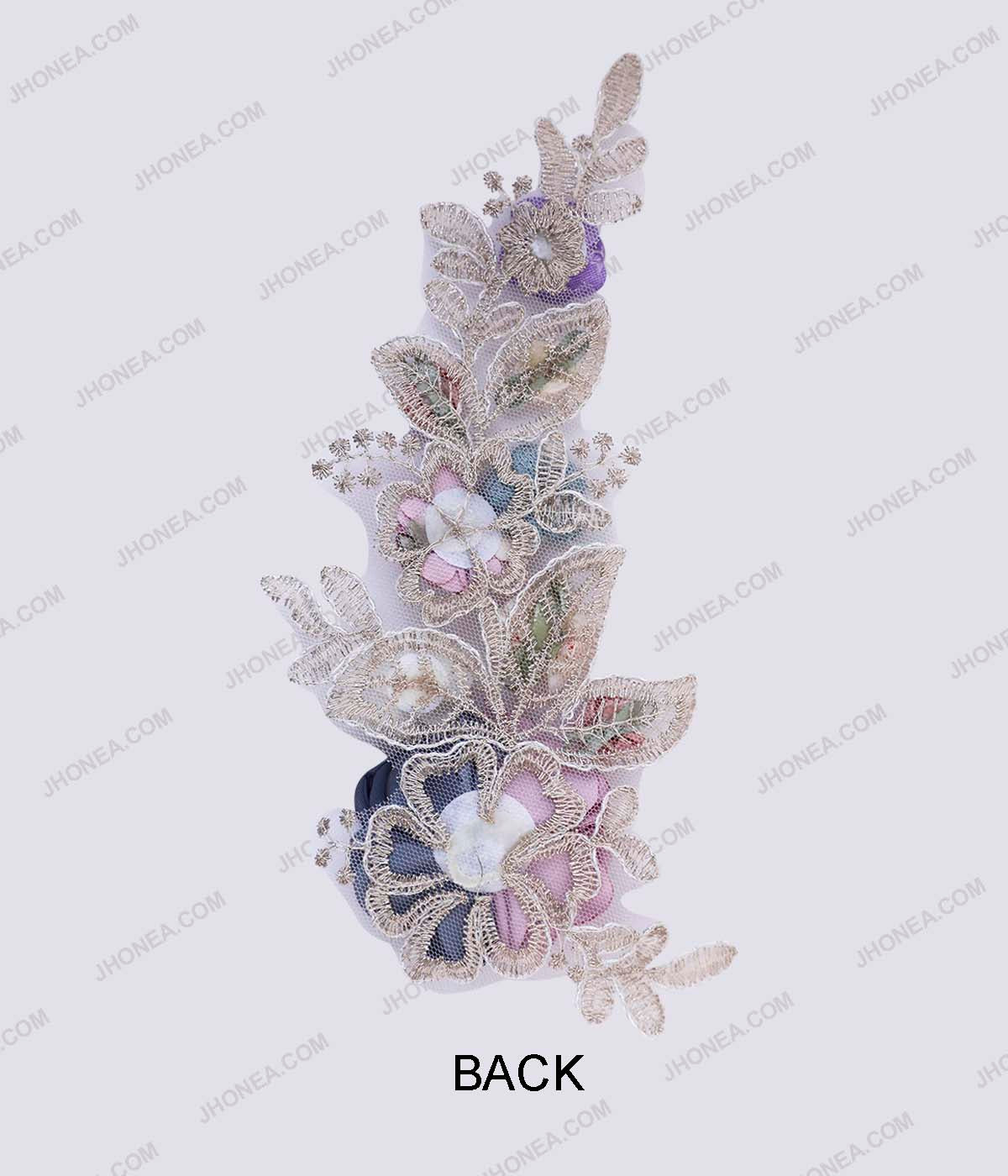 Embroidery Flower Patch For Bridesmaid Dresses