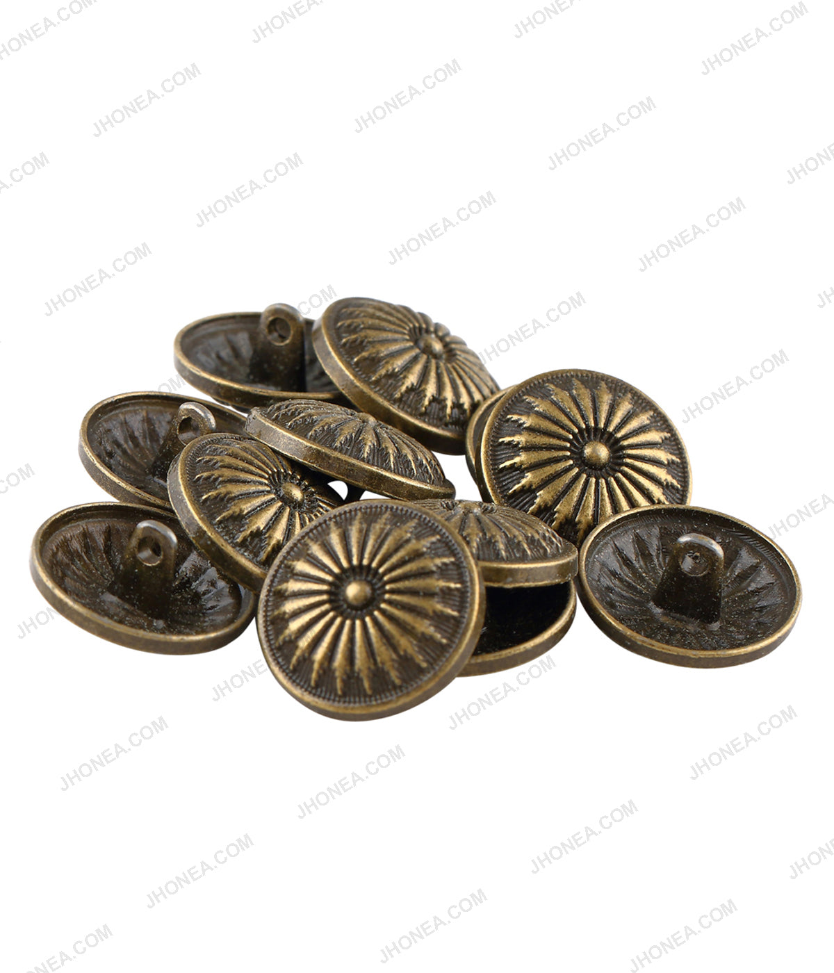 Antique Brass Chakra Design Ethnic Buttons