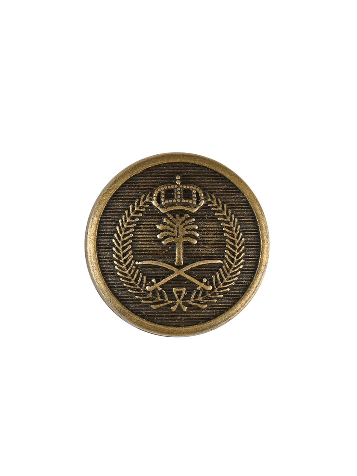 Royal Emblem Design Antique Brass Blazer Button