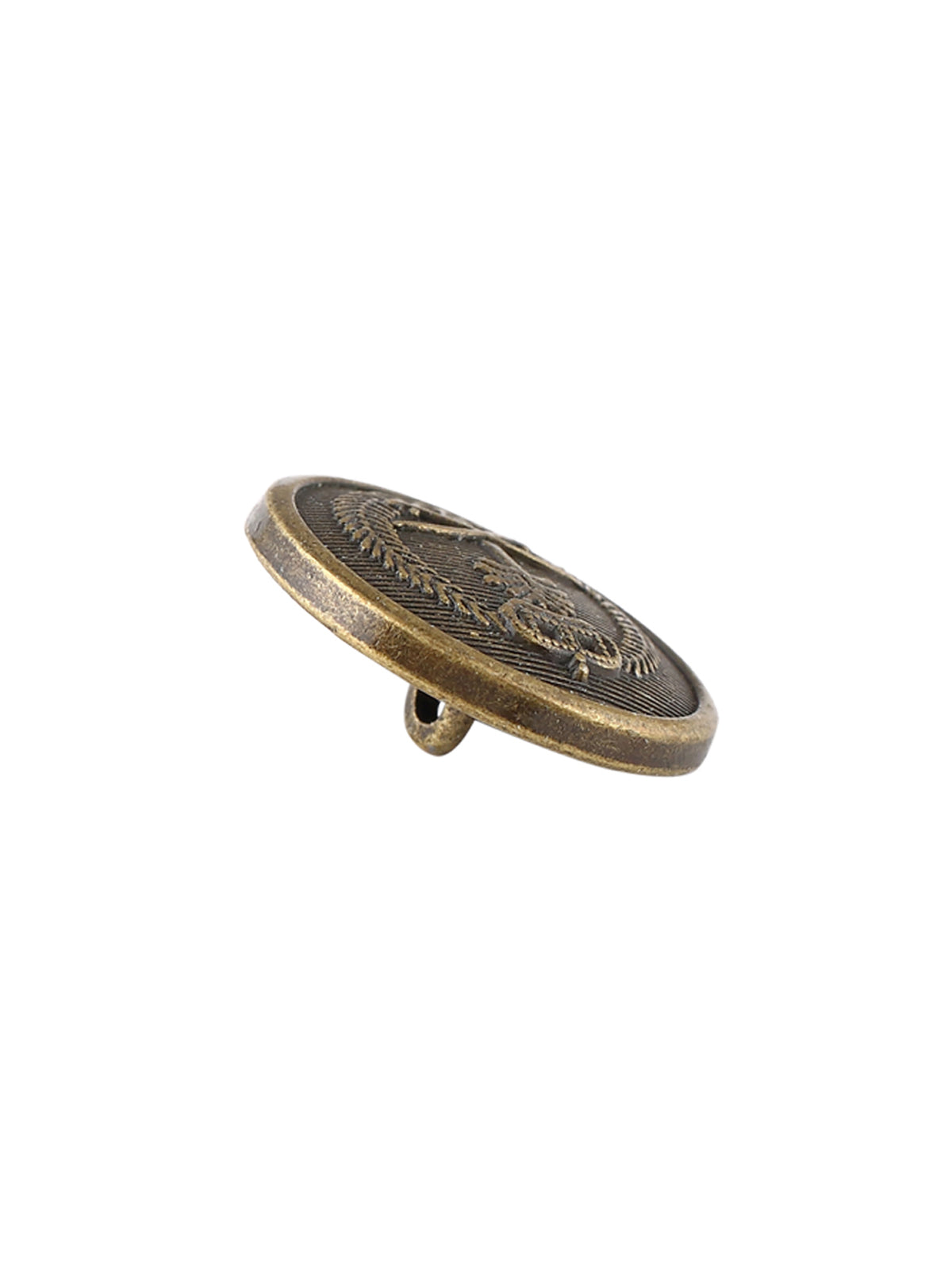 Royal Emblem Design Antique Brass Blazer Button