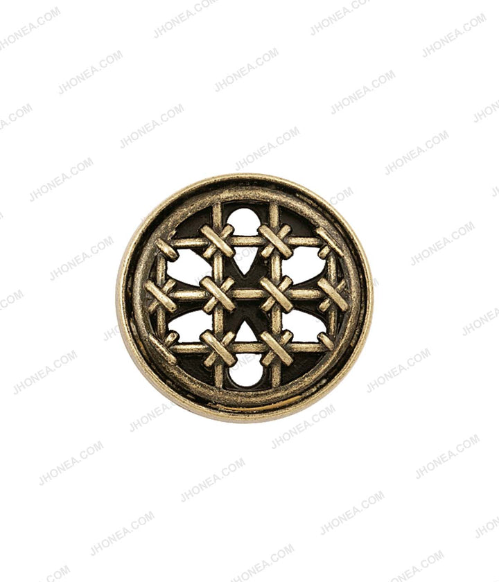 Celtic Design Cutwork Antique Brass Dome Surface Buttons