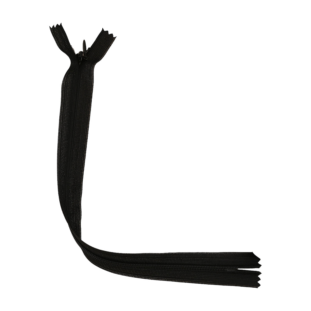 SBS Excellent Quality Invisible Nylon Coil Black Color Zipper With Zip Fastener