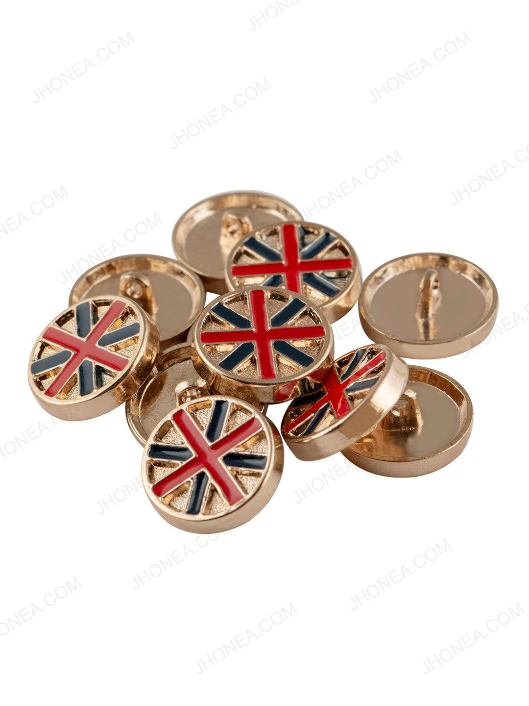 Royal Flag Round Shape Indo-Western Button