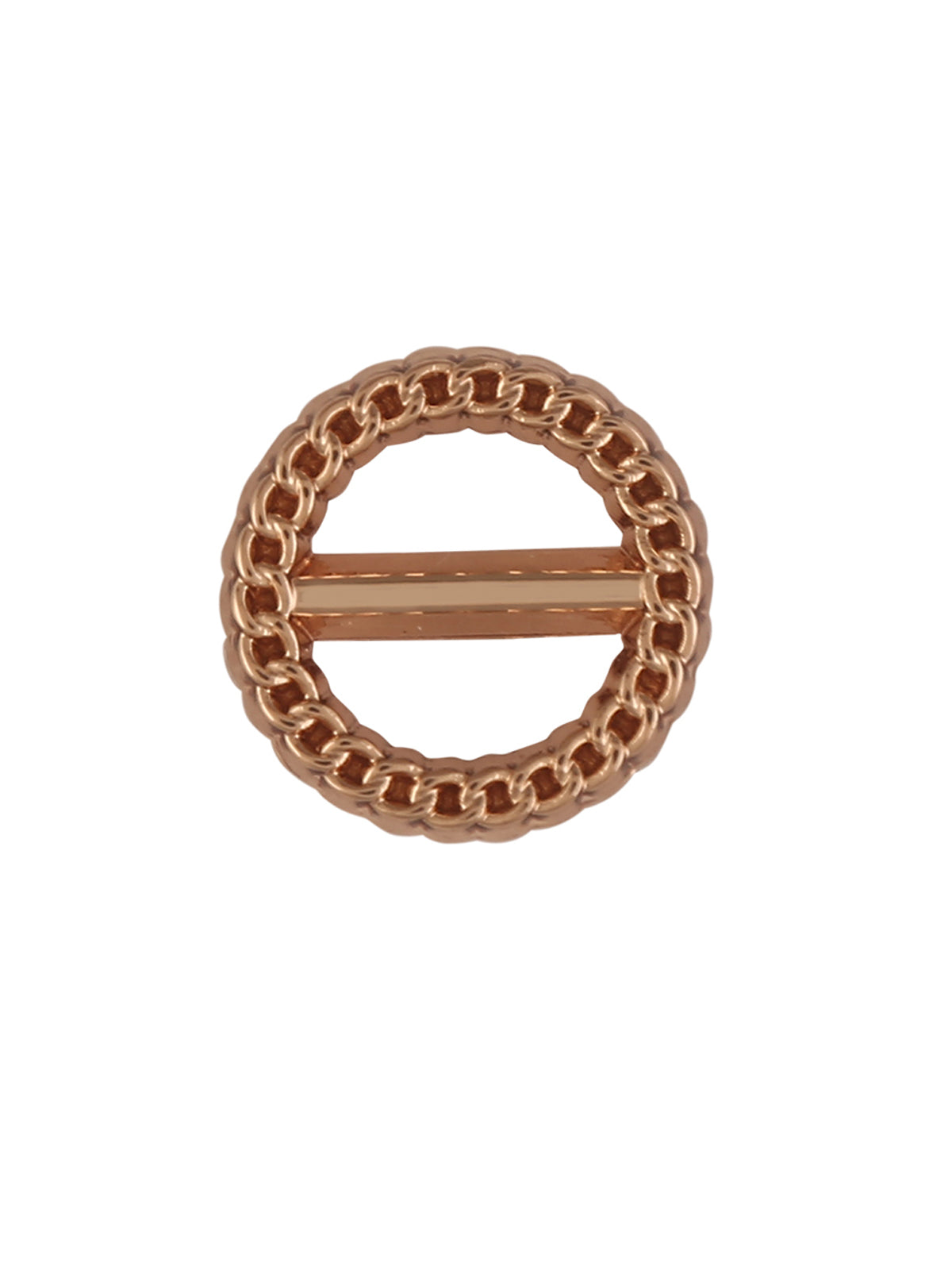 Round Ring Shape with Chain like Edges Fancy Golden Color Button