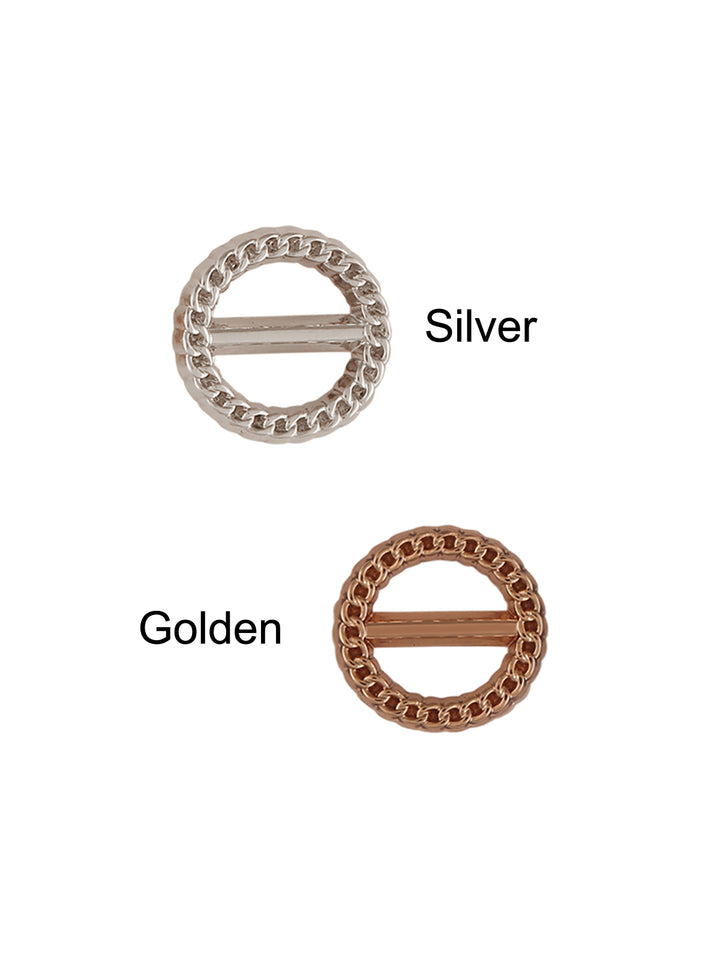 Round Ring Shape with Chain like Edges Fancy Button
