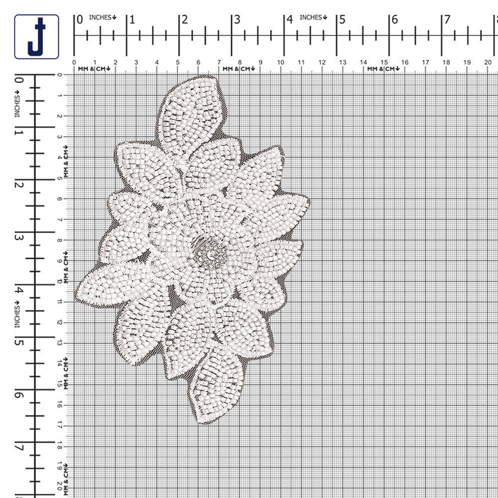 Seed Bead Flower Patches for Men/Women Clothing