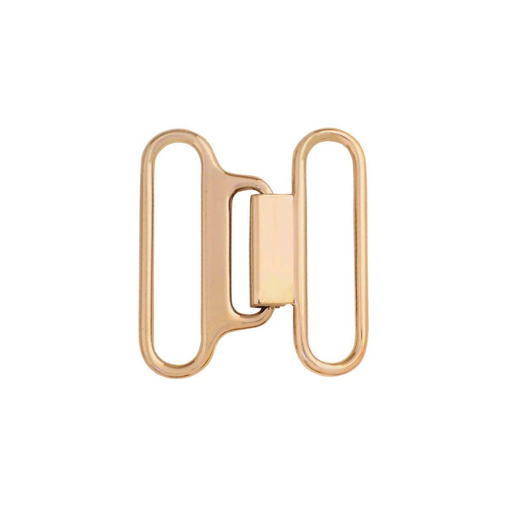 Classic Structured Shiny Gold Closure Clasp Belt Buckle