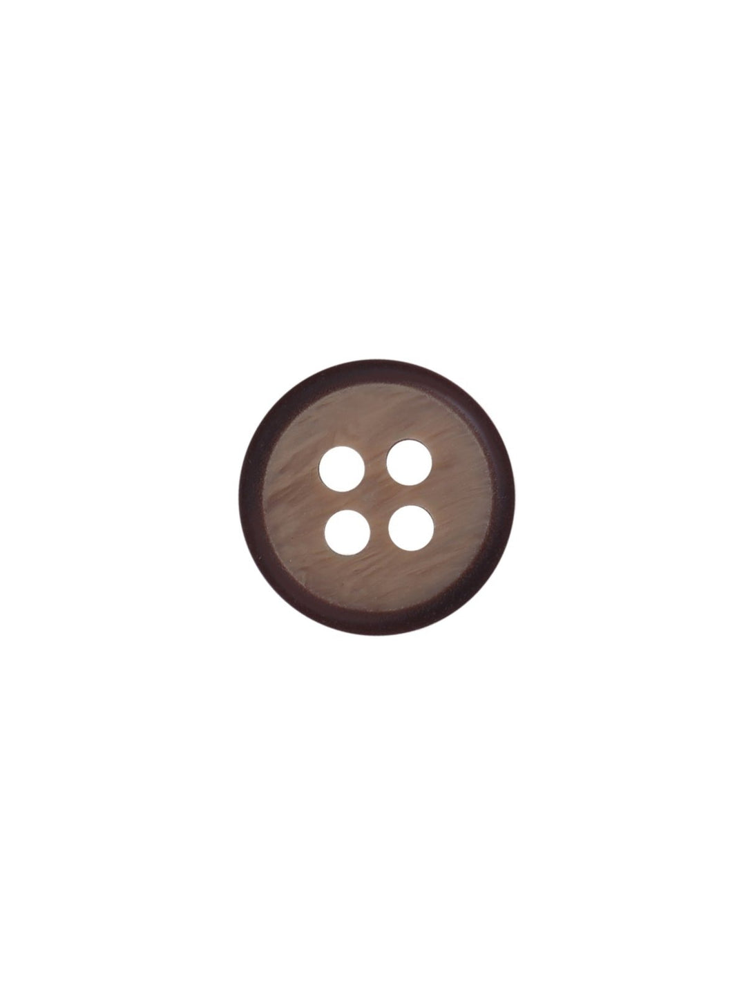Excellent Wooden Brown Color Round Shape Shirt Button
