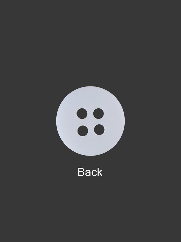 Copy of Classic Matte Black Round Shape 4-Hole Shirt Button - Jhonea Accessories