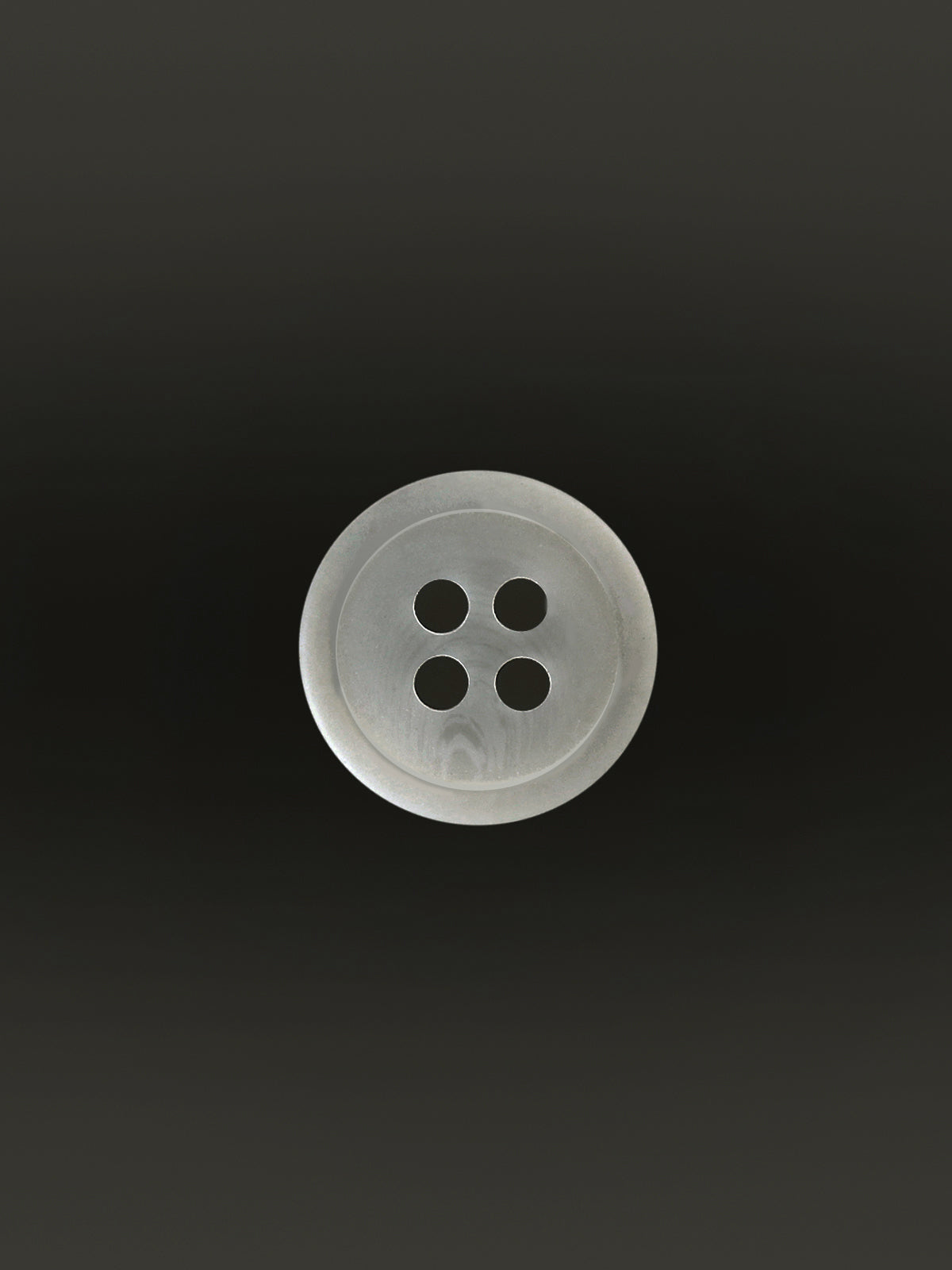 Fashionable Round Shape Light Grey 4-Hole Shirt Button