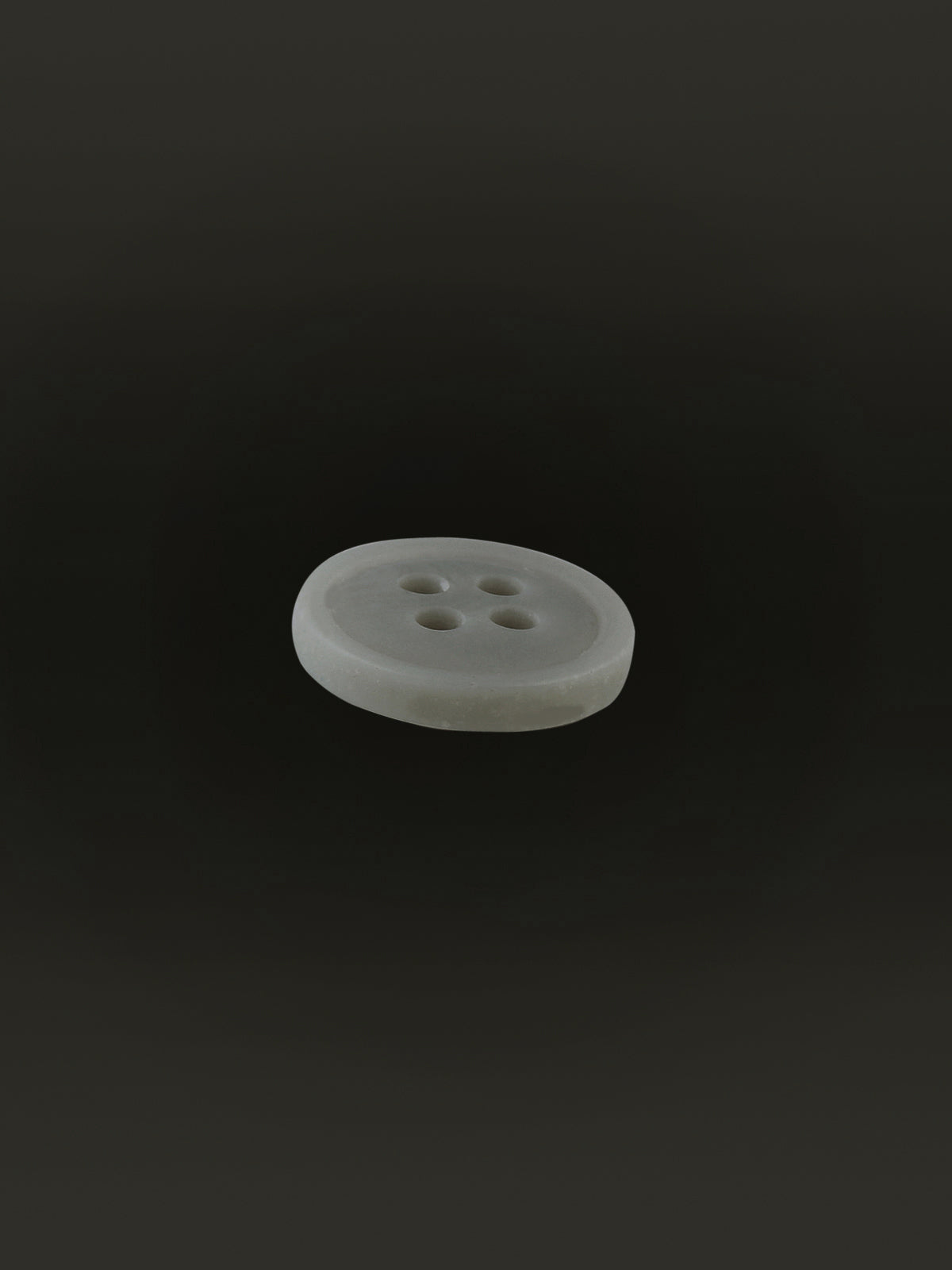 Fashionable Round Shape Light Grey 4-Hole Shirt Button