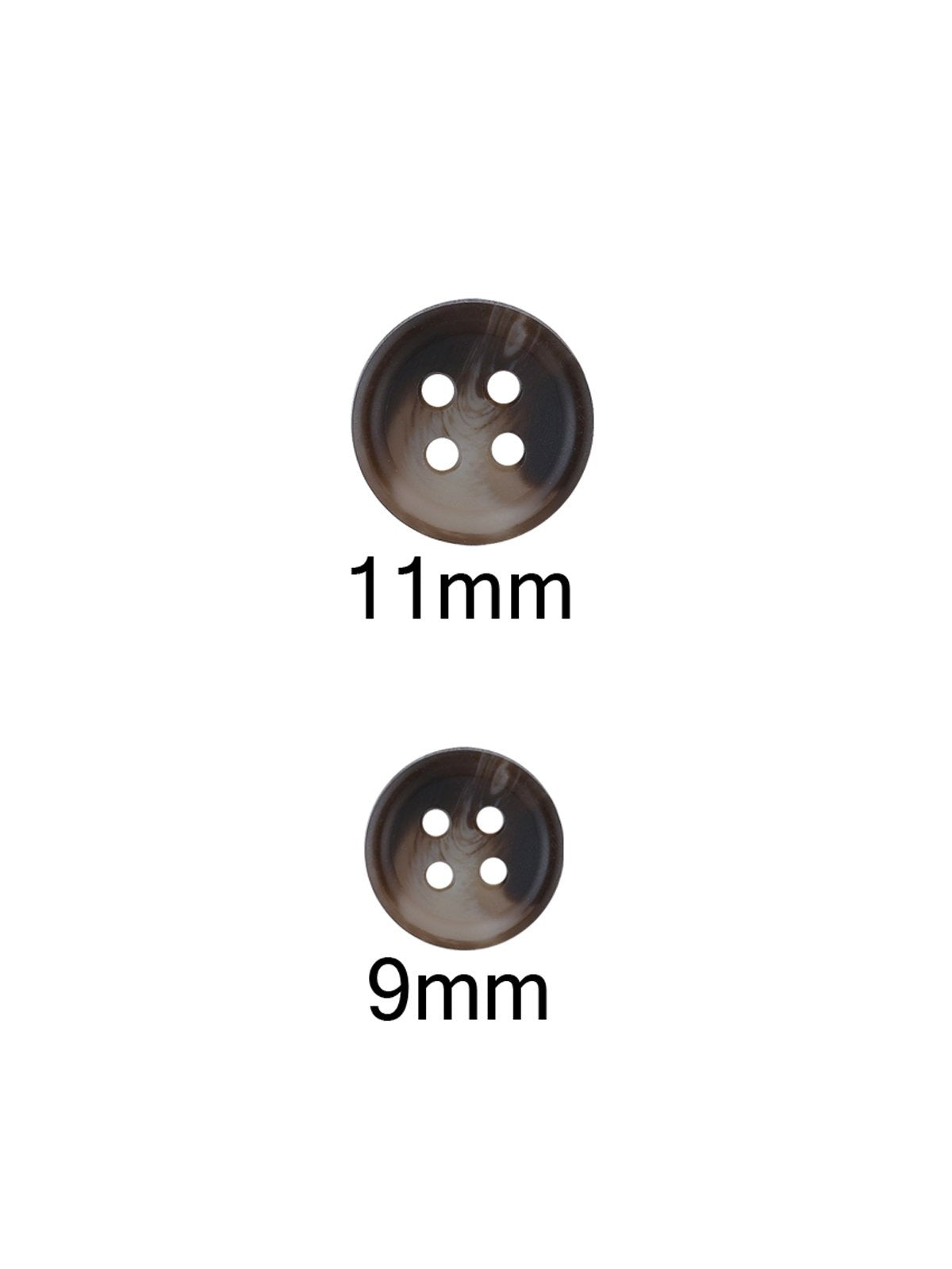 Natural Color Round Shape 4-Hole Shirt Button - Jhonea Accessories