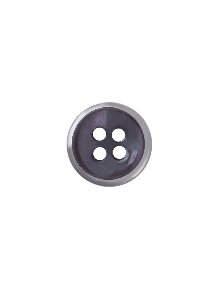 Decorative Round Shape 4-Hole 10mm Fancy  Wine Color Shirt Button