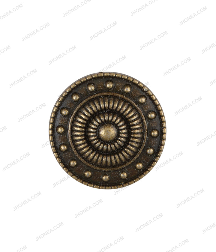 Vintage Looking Antique Brass Ethnic Buttons