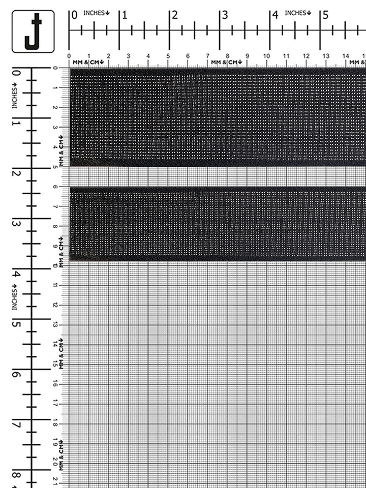 High Elasticity Black Knitted Elastic with Lurex Threads