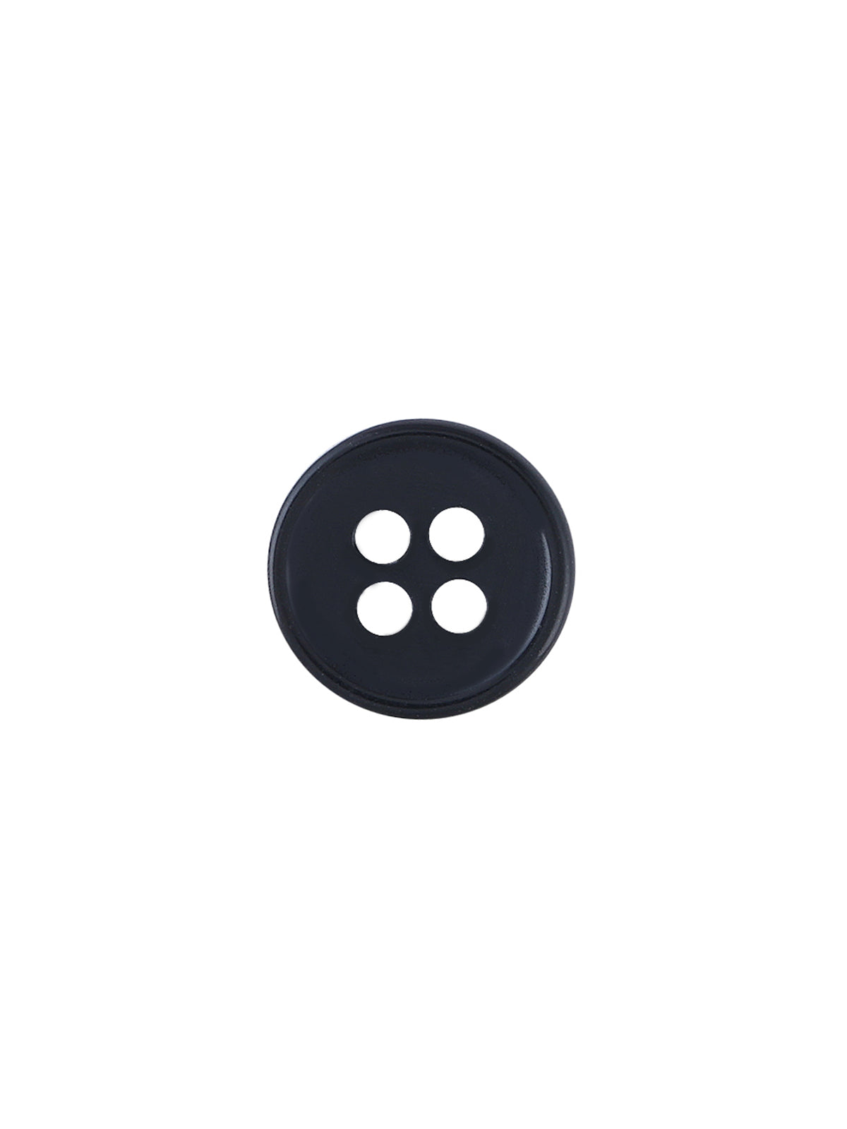 Classic Black Round Shape 4-Hole Shirt Button