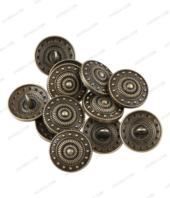 Vintage Looking Antique Brass Ethnic Buttons