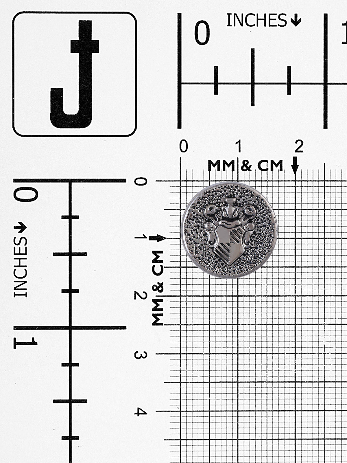 Designer Engraved Design Coat Shank Button