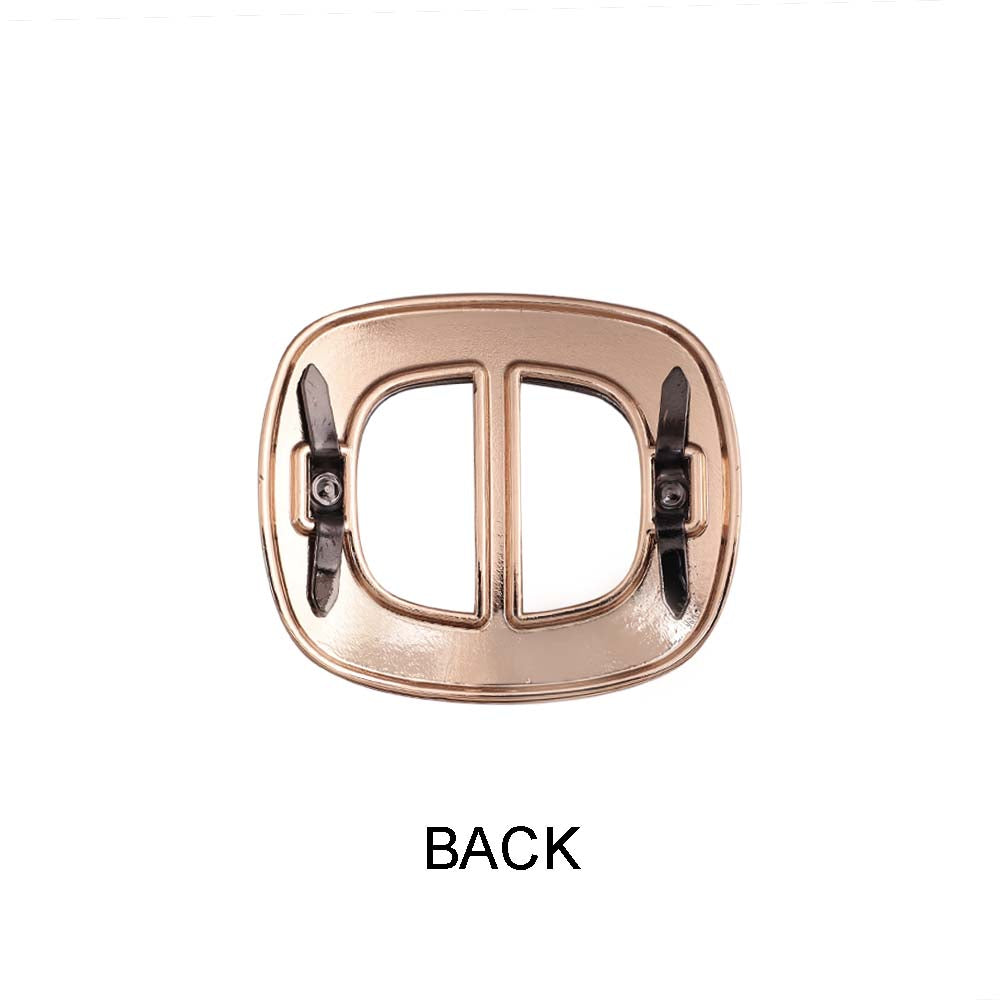 Luxury Design Classic Dual Tone Sliding Belt Buckle for Men/Women