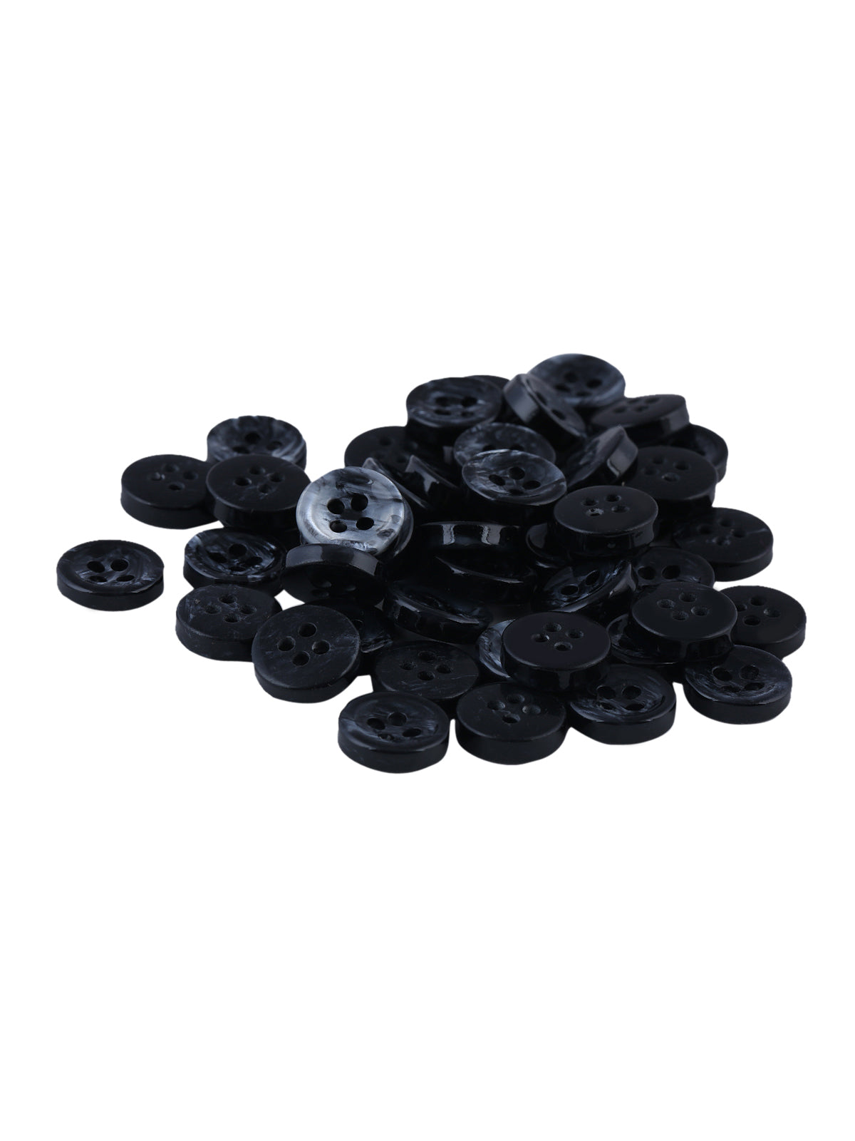 Decorative Black Marble Design 10mm Fancy Shirt Button