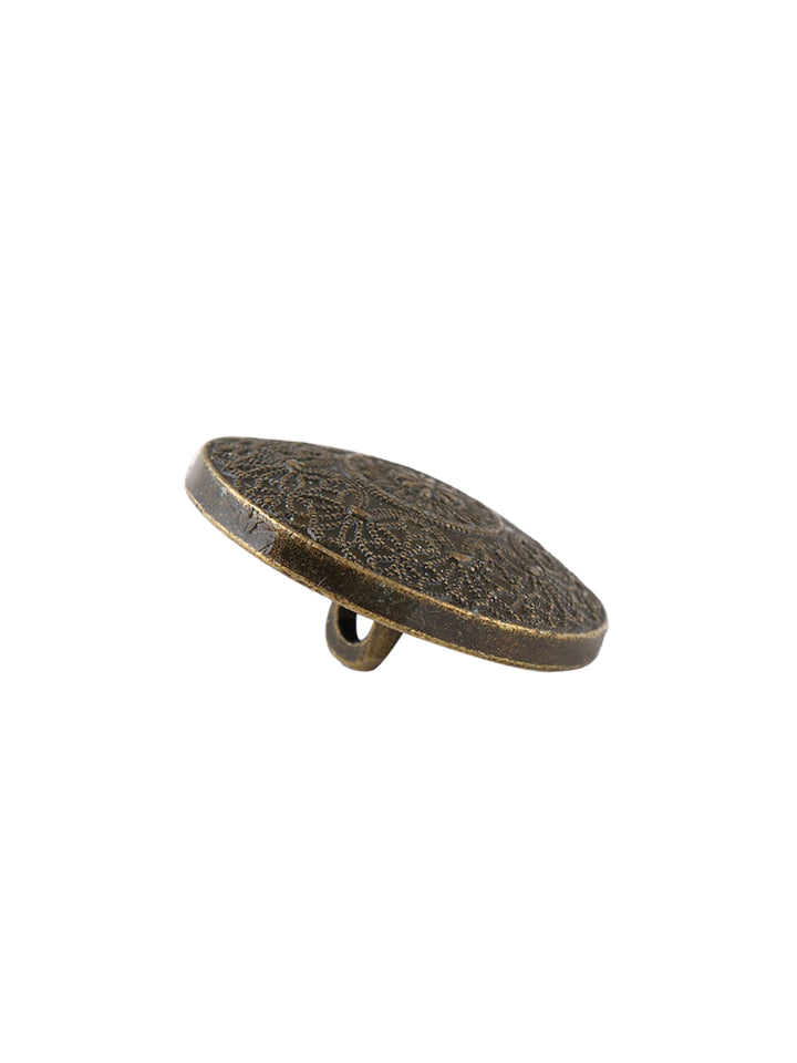 Antique Brass Mandala Design Sherwani Button