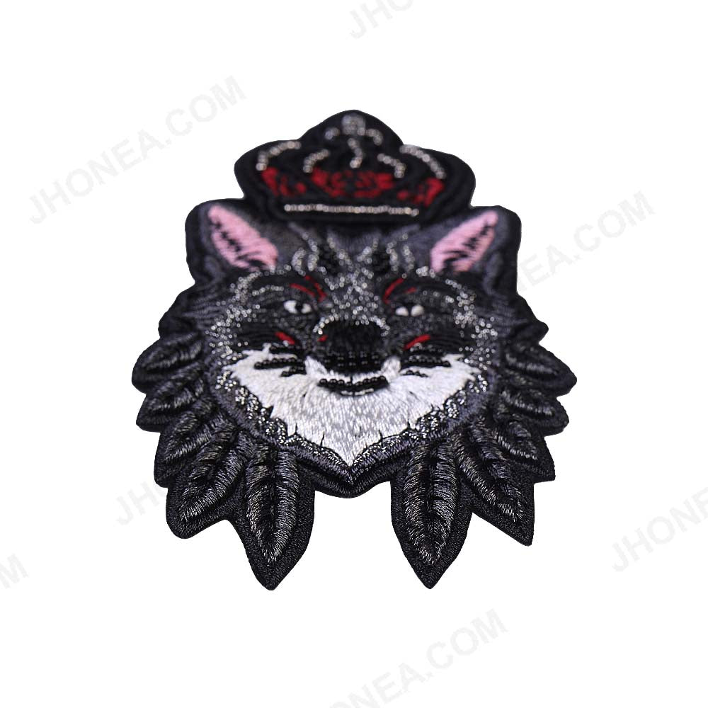 Rabbit Inspired Beaded Embroidery Animal Patch