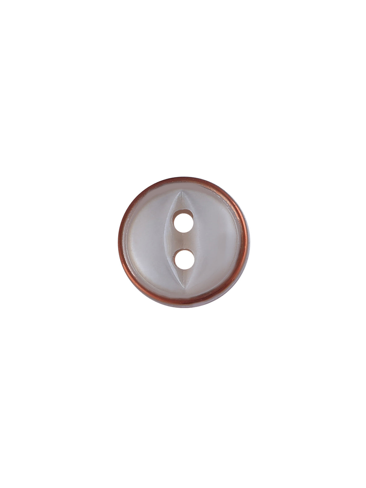 Decorative Transparent with Copper Ring 10mm Shirt Button