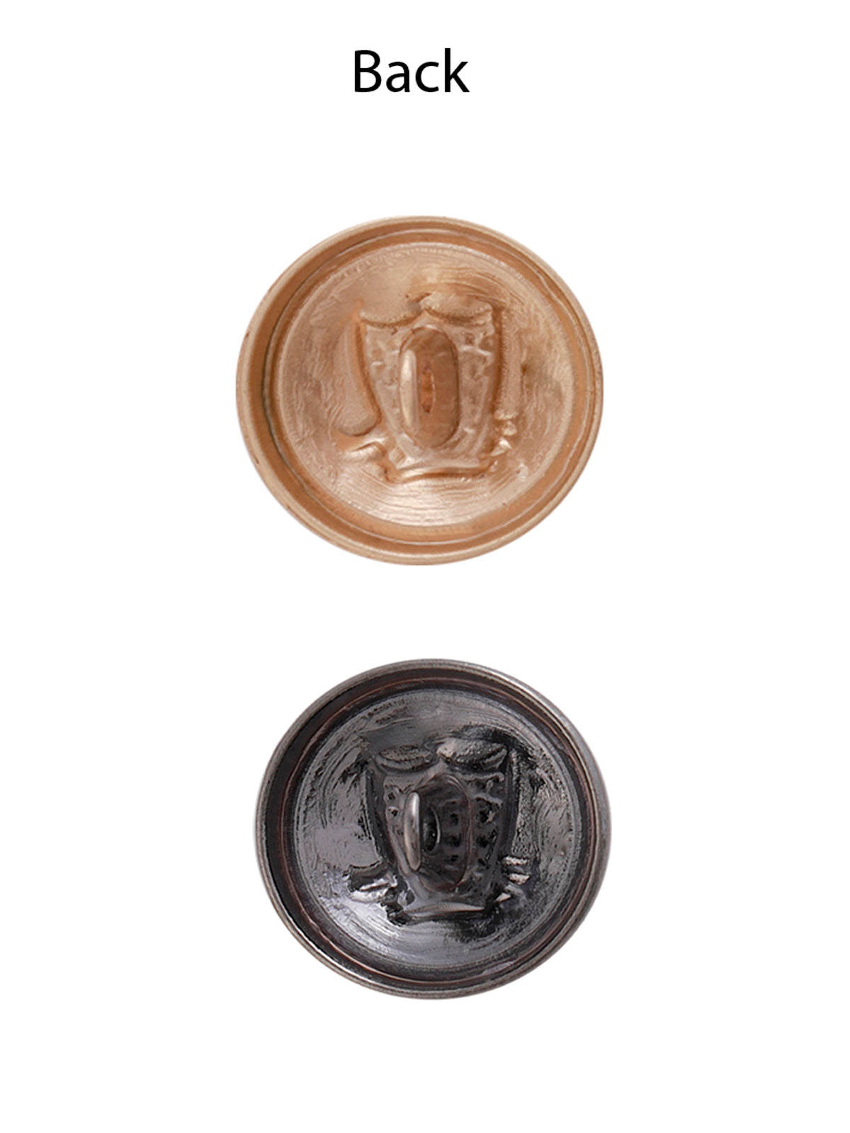 Classic Round Shape Engraved Design Coat Metal Button