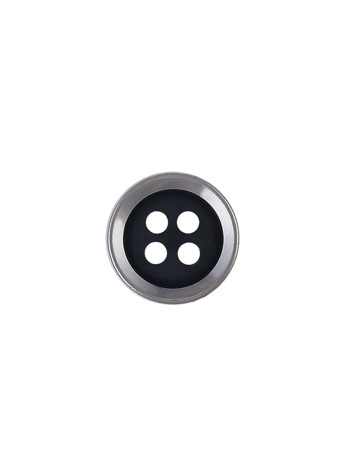 Small Elegant Round Shape 9mm Matte Black Shirt Button