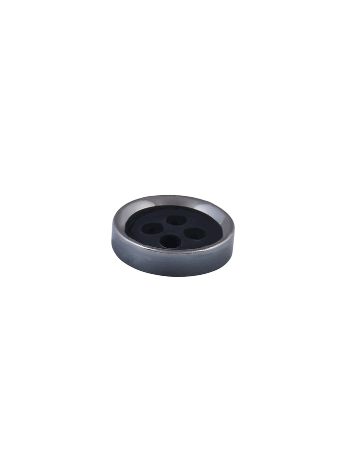 Small Elegant Round Shape 9mm Matte Black Shirt Button