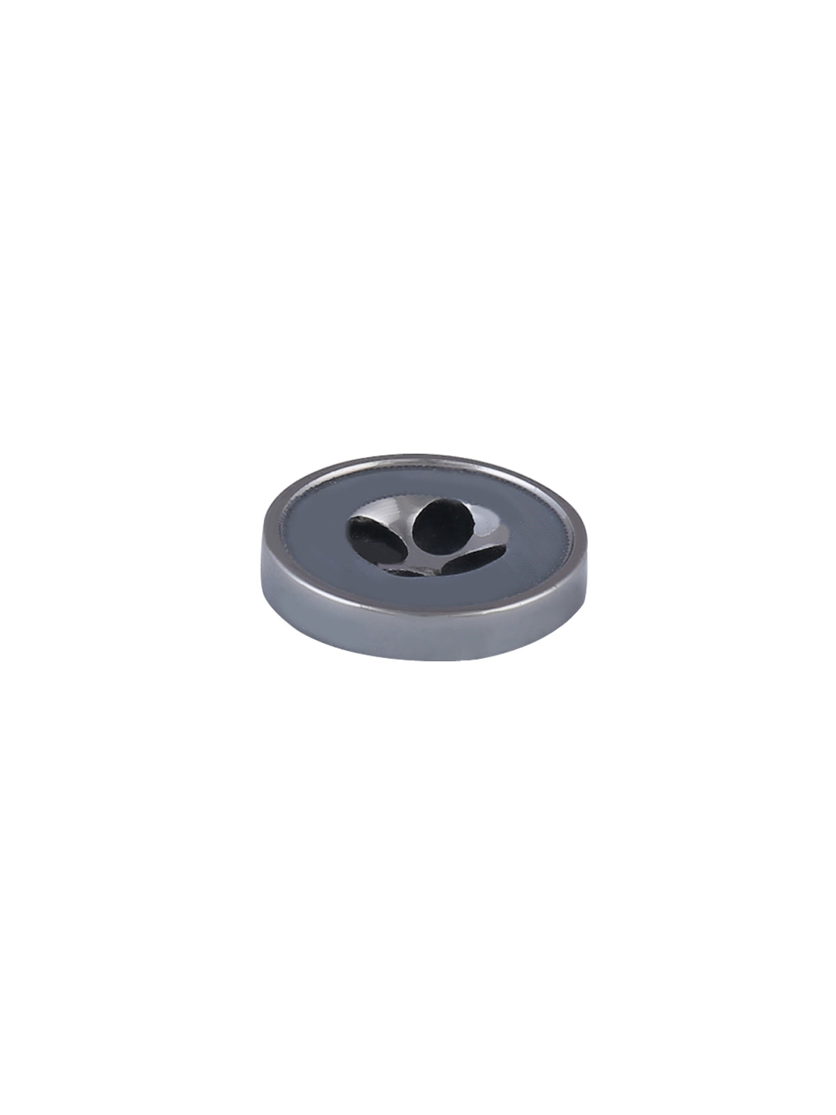 Small Round Shape 10mm Grey Hollow Shirt Button