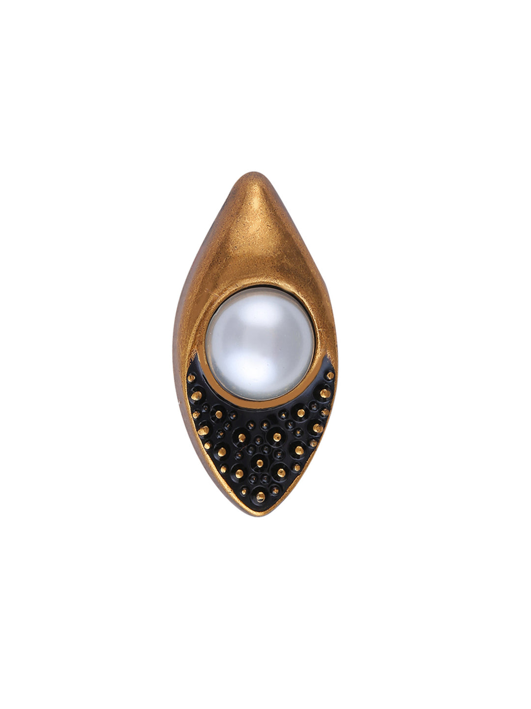Beautiful Antique Copper Ancient Medieval Design Pearl Button