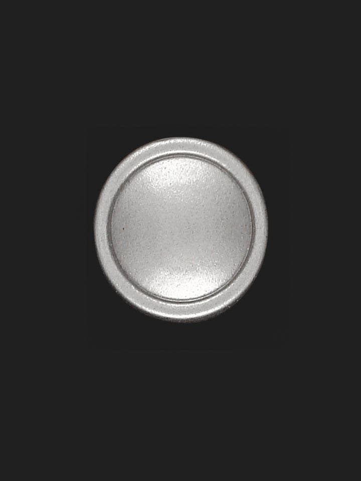 Simple & Basic Matte Silver Shank Metal Button