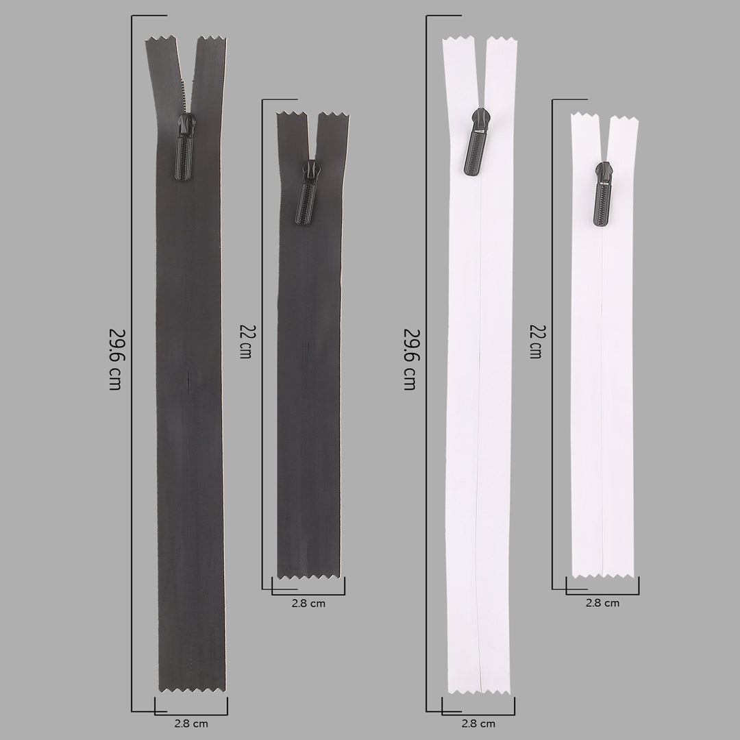 #3 Fashionable Black & White Reverse Coil Sports Zipper