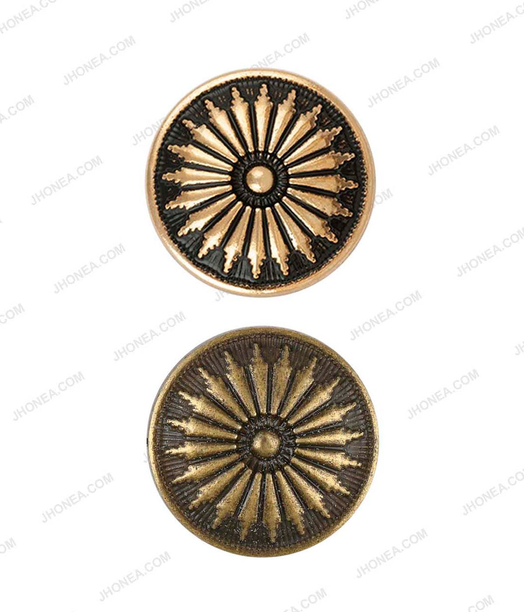Antique Brass & Antique Gold Chakra Design Ethnic Buttons