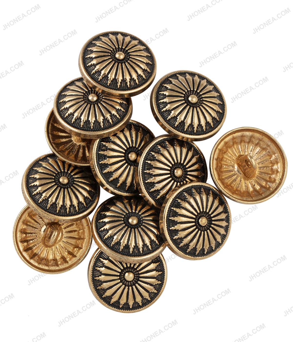 Antique Gold Chakra Design Ethnic Buttons
