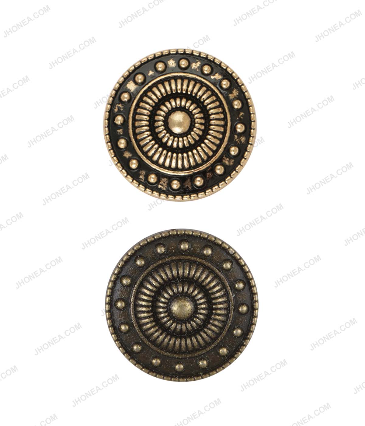 Vintage Looking Antique Brass & Antique Gold Ethnic Buttons