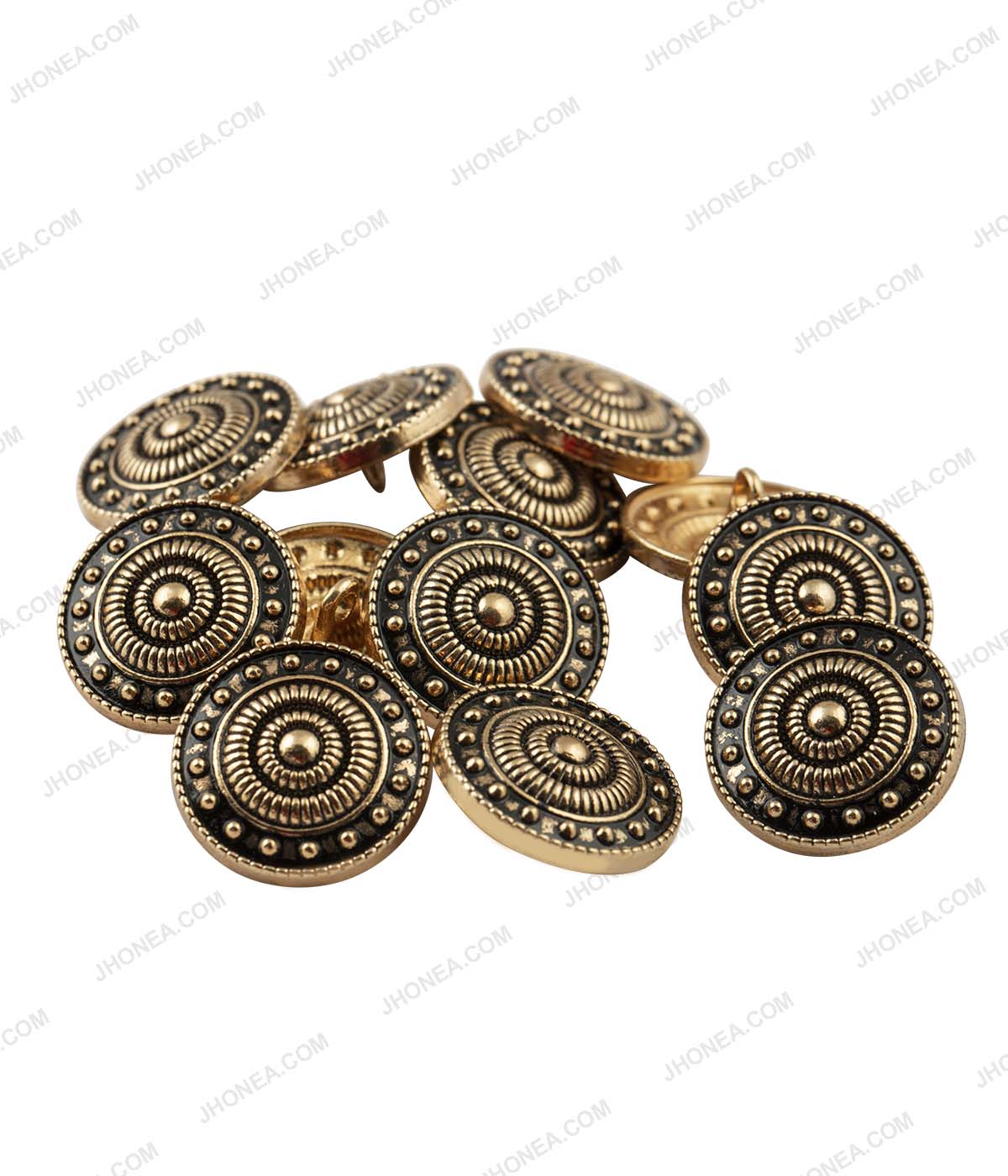 Vintage Looking Antique Gold Ethnic Buttons