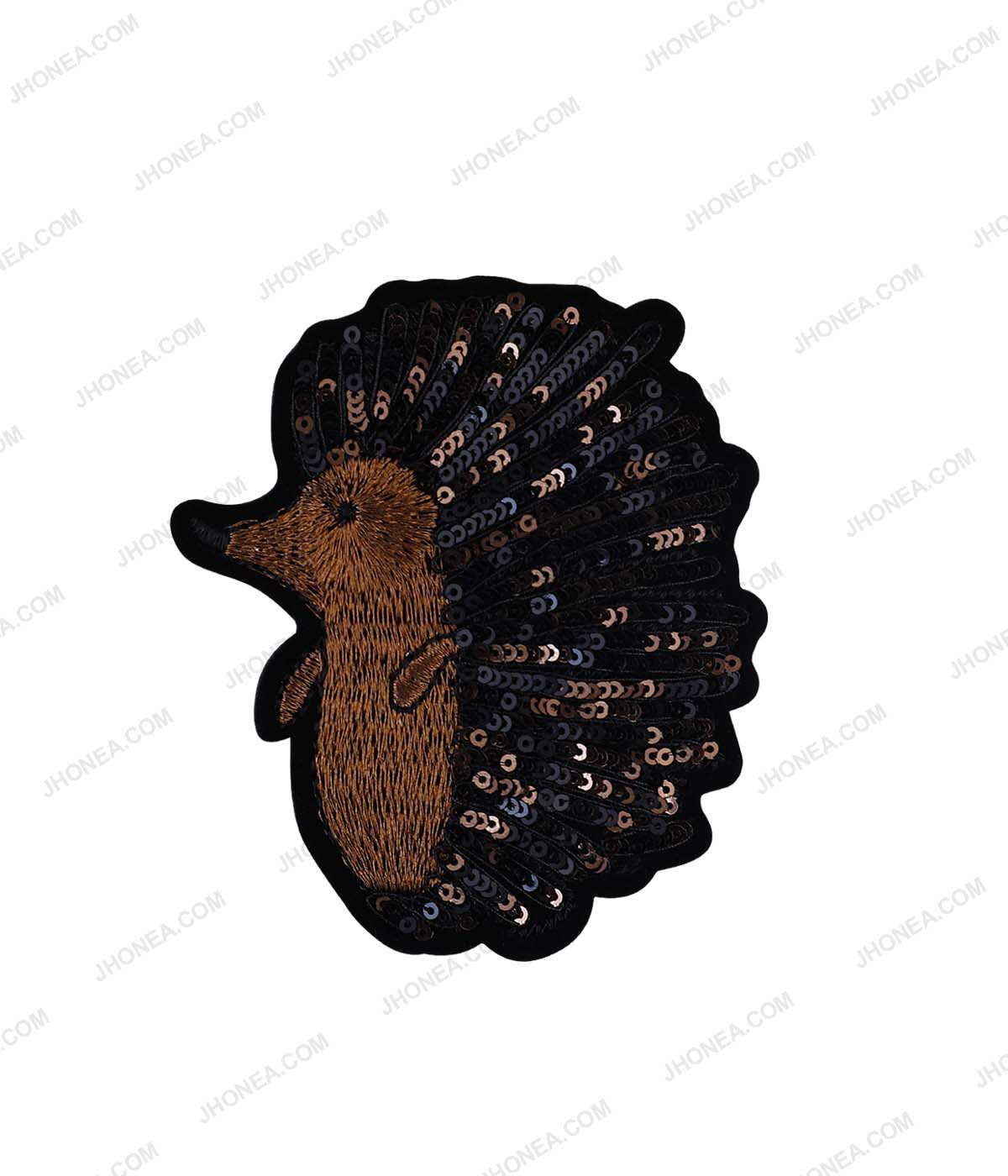 Decorative Hedgehog Porcupine Animal Sequins Patch